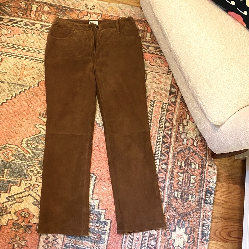 NWT 100% suede leather pants